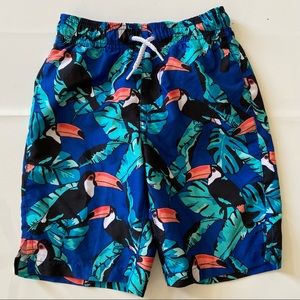 Boy Tropical Swim Trunks 7